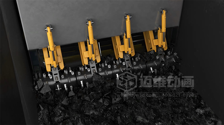 工業(yè)三維動(dòng)畫(huà)賦能：火車(chē)箱粘凍煤清車(chē)機(jī)器人自動(dòng)化清掃工藝可視化方案(圖2)