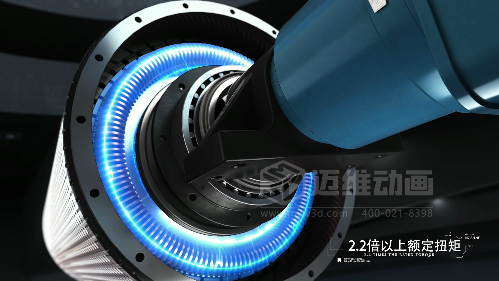 電機(jī)企業(yè)選型必看！三維動畫還原永磁直驅(qū)電機(jī)全場景表現(xiàn)：從結(jié)構(gòu)、效能到場景應(yīng)用，可視化看懂 “無齒輪驅(qū)動” 黑科技(圖3)