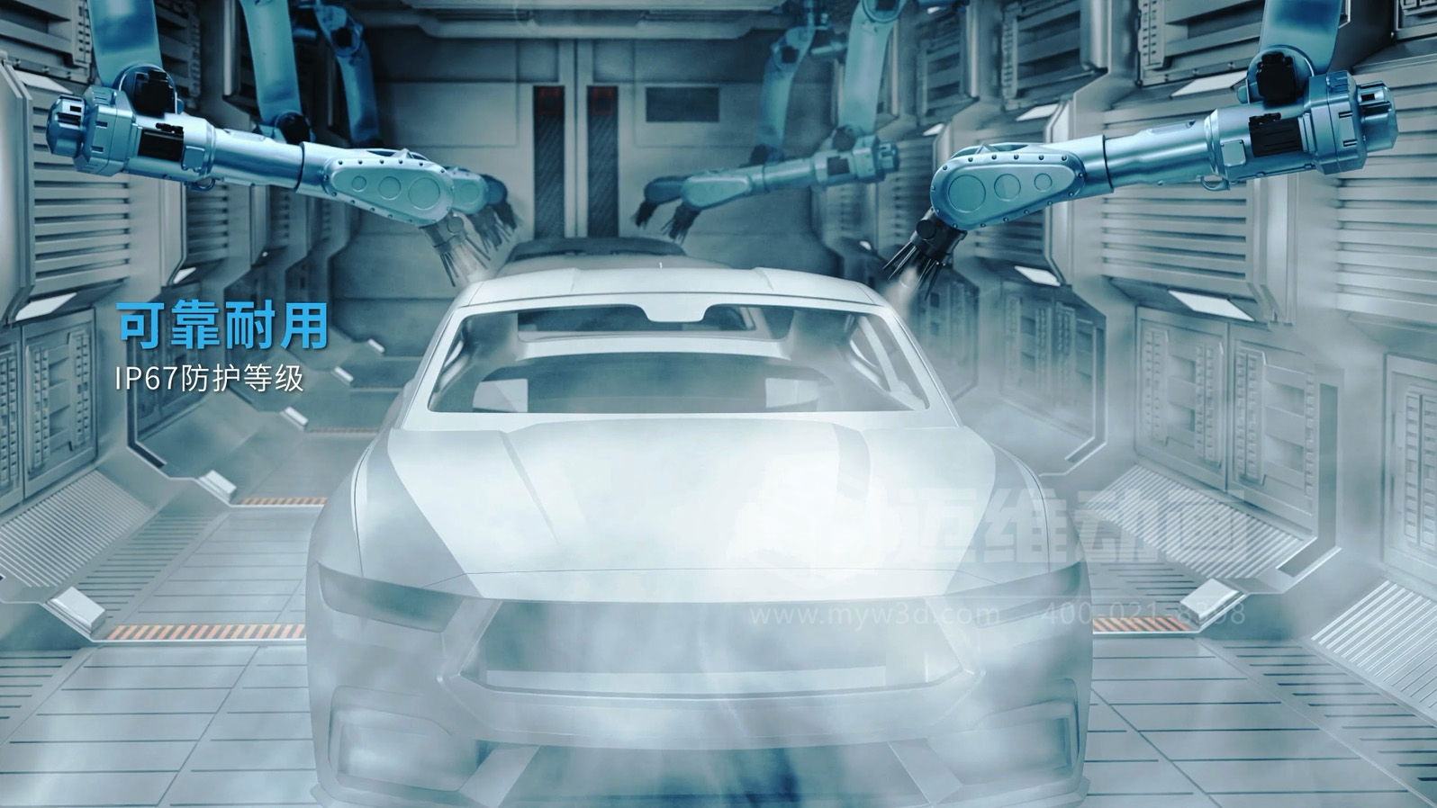 3D 動畫透視新能源汽車自動化產線！零部件流轉、精準裝配全程可視化，一眼看懂硬核智造(圖6)